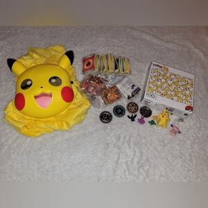 Pokémon Mixed Bundle Pikachu Costume Kids 10/12 Coins Figures Puzzle Countdown